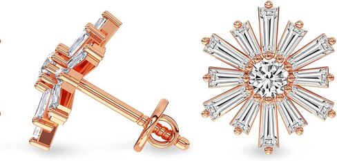 Lab Grown Diamond Fashion Earrings 1 Carat - 6 Carat IGI Certified Fashion Earrings | 14K White, Yellow, Rose Gold Or Platinum FG-VS Quality in Kuwait