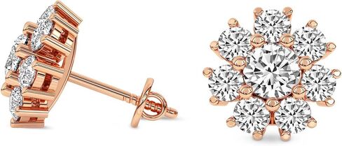 Lab Grown Diamond Fashion Earrings 1 Carat - 6 Carat IGI Certified Fashion Earrings | 14K White, Yellow, Rose Gold Or Platinum FG-VS Quality in Kuwait