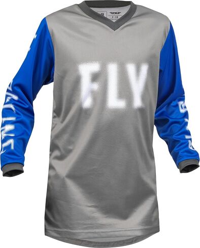 Fly Racing 2023 Youth F-16 Jersey (Gray/Blue ، Youth-Large) in Saudi Arabia