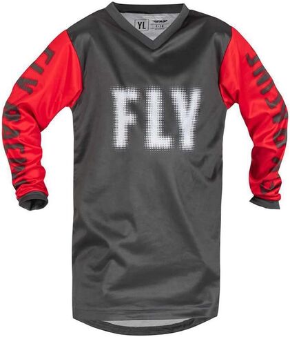 Fly Racing 2023 Youth F-16 Jersey (Grey/Blue, Youth-Large) in Saudi Arabia