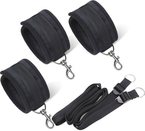 Blue Ankle Wrist Cuffs Padded Straps D-Ring for Legs Exercise Adjustable Fitness in Saudi Arabia