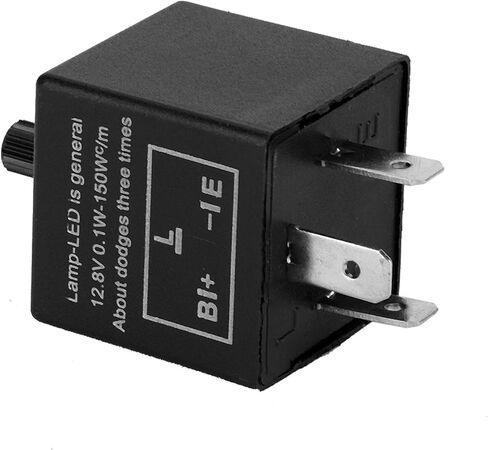 1pc 12v 3 pin LED قابلة للتعديل ترحيل التتابع الدوران مؤشر إشارة نارية إصلاح دراجة نارية لملحقات moto moto 0.1W-150W in Saudi Arabia