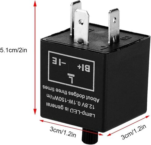 1pc 12v 3 pin LED قابلة للتعديل ترحيل التتابع الدوران مؤشر إشارة نارية إصلاح دراجة نارية لملحقات moto moto 0.1W-150W in Saudi Arabia