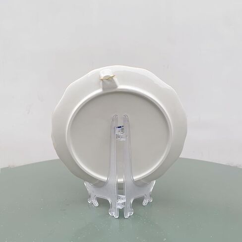 Ceramic Collections Plate, 3D Hand Painted Rose Flower Decorative Tray with Display Stand -8" in Saudi Arabia