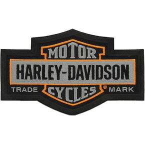 Harley -Davidson 7.25 in. Bar TradioRed Tradeark Bar & Shield Emblem Patch - Gray in Kuwait