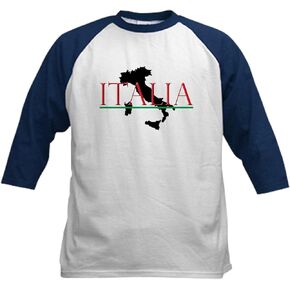 CafePress Italia: Italian Boot Kids Baseball Jersey Kids Cotton Baseball Jersey, 3/4 Raglan Sleeve Shirt in Saudi Arabia