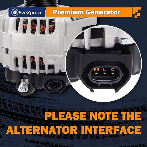 Ezexpreze المولد الملائم لهوندا Odyssey 3.5L V6 2013-2017،130AMP CW ، OE#11775 31100-RV0-A11 400-52718R in Kuwait