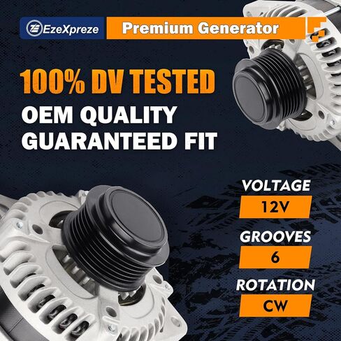 Ezexpreze المولد الملائم لهوندا Odyssey 3.5L V6 2013-2017،130AMP CW ، OE#11775 31100-RV0-A11 400-52718R in Kuwait