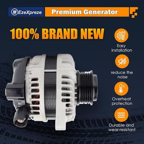 Ezexpreze المولد الملائم لهوندا Odyssey 3.5L V6 2013-2017،130AMP CW ، OE#11775 31100-RV0-A11 400-52718R in Kuwait