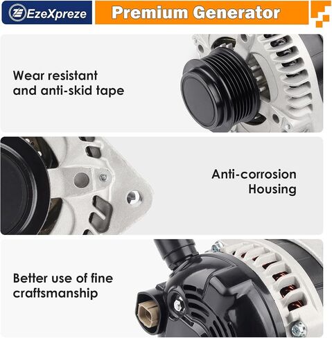 Ezexpreze المولد الملائم لهوندا Odyssey 3.5L V6 2013-2017،130AMP CW ، OE#11775 31100-RV0-A11 400-52718R in Kuwait
