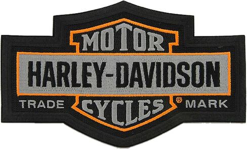 Harley -Davidson 7.25 in. Bar TradioRed Tradeark Bar & Shield Emblem Patch - Gray in Kuwait
