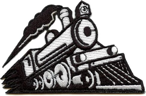 Steam Train Locomotive Patch Engineer Railway Embroidered Iron On in Saudi Arabia