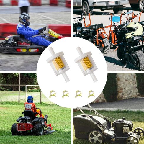 691035 695666 1/4 "مجموعة مرشح الوقود المضمنة متوافقة مع Briggs & Stratton 493629 84001895 794079 Toro Mtd Craftsman Kawasaki 49019-0027 40 Micron in Saudi Arabia