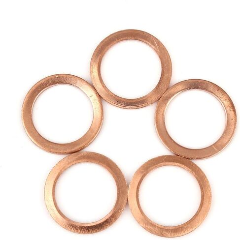 X AUTOHAUX 5pcs Copper Washer Flat Sealing Gasket Ring Spacer for Car 18 x 25 x 1.5mm in Saudi Arabia
