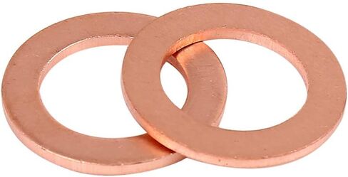 X AUTOHAUX 5pcs Copper Washer Flat Sealing Gasket Ring Spacer for Car 18 x 25 x 1.5mm in Saudi Arabia