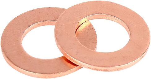 X AUTOHAUX 5pcs Copper Washer Flat Sealing Gasket Ring Spacer for Car 18 x 25 x 1.5mm in Saudi Arabia
