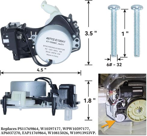 W10913953 Washer Shift Actuator with W10528947 Washer Basket Driven Hub Kit Replaces W10597177 PS11769864 W10597177 WPW10597177 W10528947VP AP5665171 2684908 for Washers in Saudi Arabia