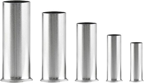 Baomain AWG 8 / 10mm² Long: 15mm (.591") &AWG 10/6.0mm² Long: 12mm Wire Copper Crimp Connector Non Insulated Ferrule Pin Cord End Terminal 200pcs in Saudi Arabia