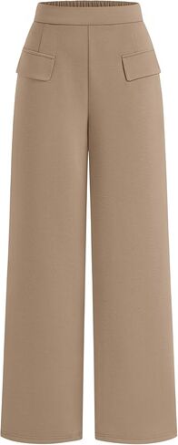 BTFBM Women's Pants 2025 Fall Elastic High Waisted Trousers Stretchy Comfy Lounge Palazzo Pant Wide Leg Sweatpants in Saudi Arabia