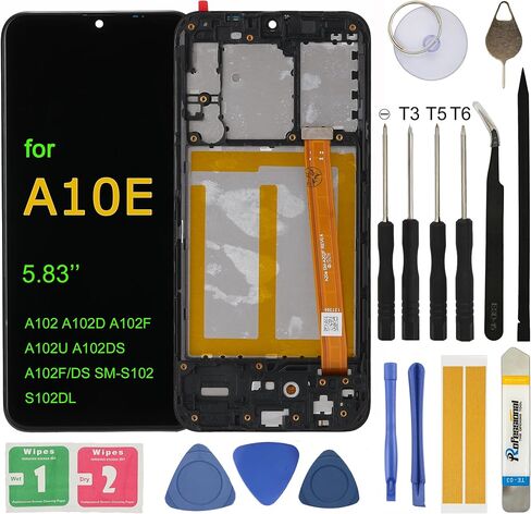 Screen Replacement for Samsung Galaxy A10e 2019 A102 SM-A102U SM-S102DL SM-A102U1 SM-A102W 5.83" Full Assembly LCD Display Touch Screen Digitizer with Repair Tools in Saudi Arabia