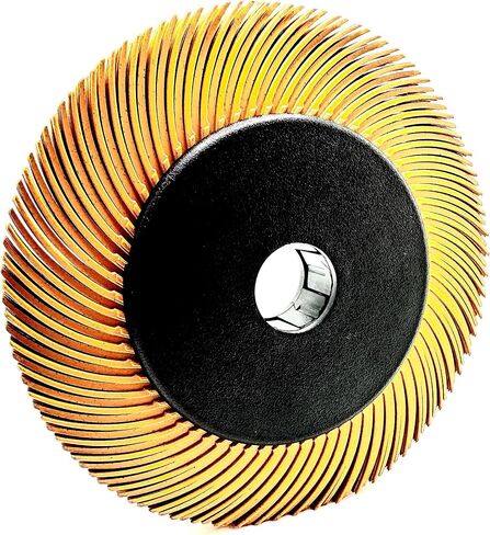 Radial Bristle Brush, 6 in x 1/2 in x 1 in 50 Grit (Green) with Adapter (Pack of 1) in Kuwait