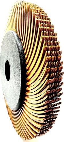 Radial Bristle Brush, 6 in x 1/2 in x 1 in 50 Grit (Green) with Adapter (Pack of 1) in Kuwait