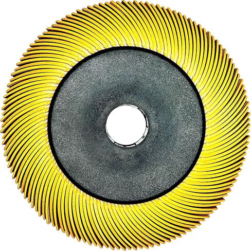 Radial Bristle Brush, 6 in x 1/2 in x 1 in 50 Grit (Green) with Adapter (Pack of 1) in Kuwait