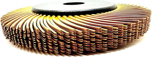 Radial Bristle Brush, 6 in x 1/2 in x 1 in 50 Grit (Green) with Adapter (Pack of 1) in Kuwait