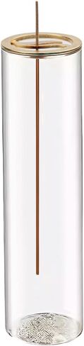 Incense Holder,Incense Holder for Sticks with Removable Glass Ash Catcher, for Meditation and Yoga Room (Golden Leaf) in Saudi Arabia