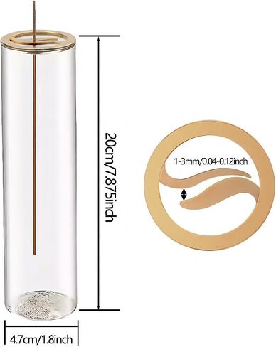 Incense Holder,Incense Holder for Sticks with Removable Glass Ash Catcher, for Meditation and Yoga Room (Golden Leaf) in Saudi Arabia