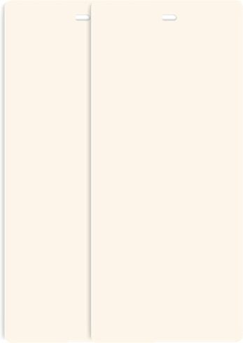 DALIX PVC Vertical Blind Replacement Slats Curved Smooth White 94.5 x 3.5 (5-Pack) in Saudi Arabia