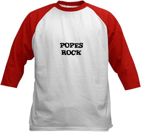 CafePress Papes Rock Kids Baseball Jersey Kids Cotton Baseball Jersey ، 3/4 Raglan Sleeve Shirt in Saudi Arabia