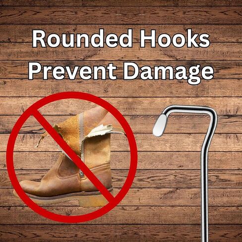 خطافات حذاء من الصلب 9 "مع مقبض الخشب ، مجتذب التمهيد لرعاة رعاة البقر ، ركوب الخيل ، أحذية العمل ، مجتذب الأحذية الصلب الثقيلة (2 خطاف) in Kuwait