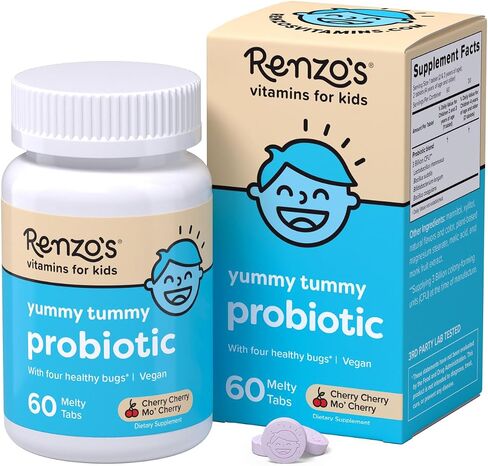 Renzo's Roll Call Immunity, Daily Postbiotic – Dissolvable Kids Immune Support Supplement - Sugar-Free Kids Vitamins, 30 Orange-Flavored Melty Tabs in Saudi Arabia