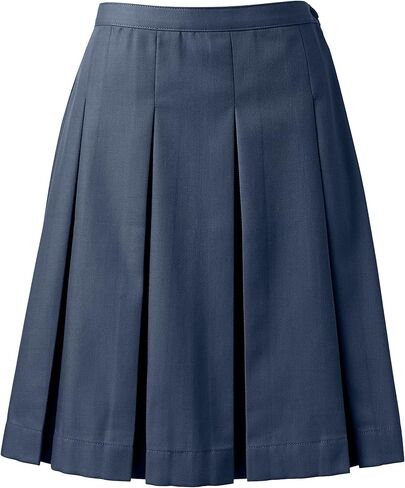 Lands' End School Uniform Women's Poly-Cotton Box Pleat Skirt Top of Knee in Saudi Arabia