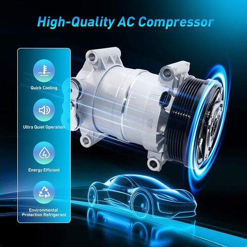 ضاغط AC مع Chevy Blazer Silverado 1995-1999 ، Escalade 1999-2000 ، Suburban 1996-1999 ، Tahoe Yukon 1996-2000 ، for Chevrolet/GMC C1500 C2500 C3500 K1500 K2500 K3500 ، ISUZU Hombre ، CO 20151C in Kuwait