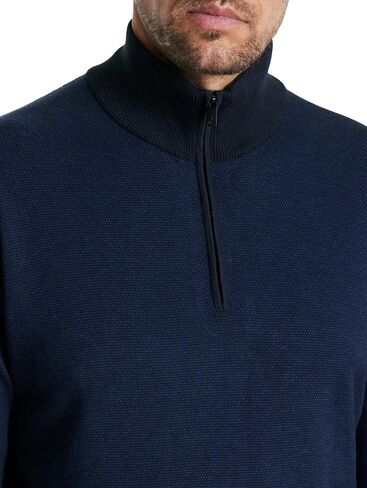 John Varvatos Men's Grand Birdseye Half Zip in Saudi Arabia