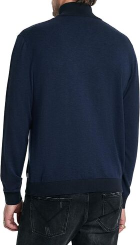 John Varvatos Men's Grand Birdseye Half Zip in Saudi Arabia