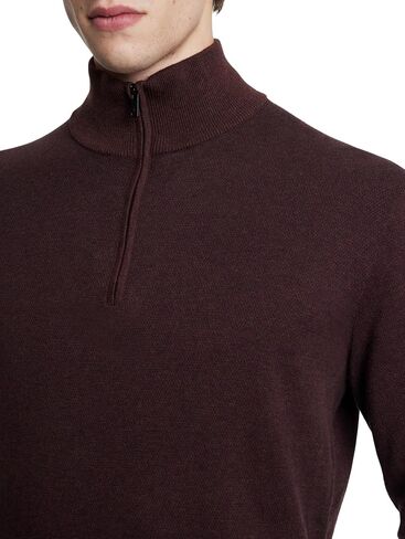 John Varvatos Men's Grand Birdseye Half Zip in Saudi Arabia