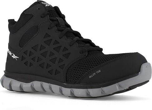 حذاء العمل Reebok Work الرجالي Sublite Cushion مصنوع من خليط معدني لأصابع القدم Esd أسود - 9 عرض in Saudi Arabia