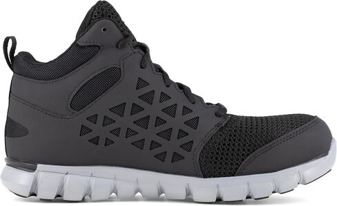 حذاء العمل Reebok Work الرجالي Sublite Cushion مصنوع من خليط معدني لأصابع القدم Esd أسود - 9 عرض in Saudi Arabia