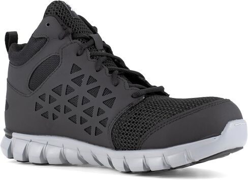 حذاء العمل Reebok Work الرجالي Sublite Cushion مصنوع من خليط معدني لأصابع القدم Esd أسود - 9 عرض in Saudi Arabia