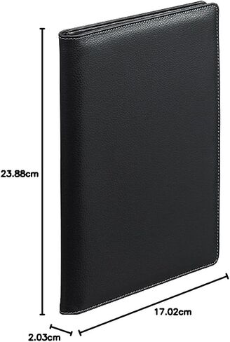 Maruman HN188UA-05 Nemosine Notepad & PU Holder, A5, Grid Ruled, Black in Saudi Arabia