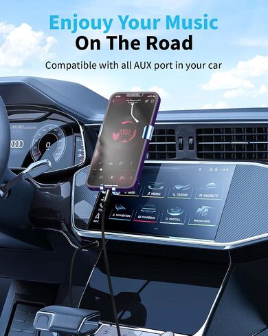 Aux to USB C, 2-Pack USB C to 3.5mm Audio Aux Jack Cable 3.3 ft, Type C to Aux Headphone Male Cord Car Aux Cable Compatible with iPhone 16 15/15Plus/Pro/Pro Max, Galaxy S24/23, iPad Pro Air Mini,Pixel in Kuwait