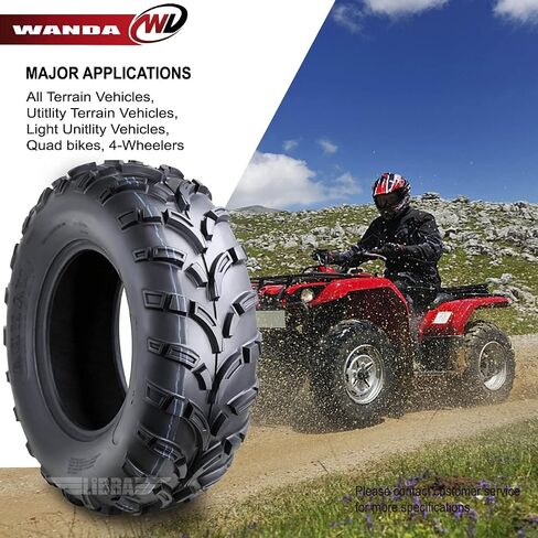 Wanda One UTV /ATV Tyre 25x8-12 25x8x12 /6PR P373 Lit Mud - 10243 in Kuwait