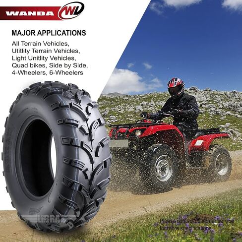 Wanda One UTV /ATV Tyre 25x8-12 25x8x12 /6PR P373 Lit Mud - 10243 in Kuwait