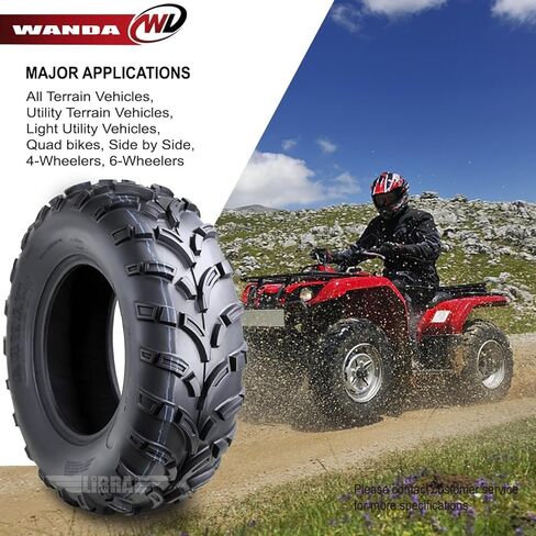 Wanda One UTV /ATV Tyre 25x8-12 25x8x12 /6PR P373 Lit Mud - 10243 in Saudi Arabia