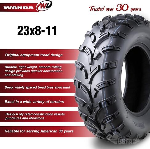 Wanda One UTV /ATV Tyre 25x8-12 25x8x12 /6PR P373 Lit Mud - 10243 in Saudi Arabia