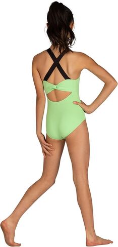 Danz N Motion Girls Rumer Zip-Pront Dance Leotard Style 24130C in Kuwait