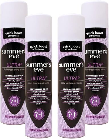 Summers Eve Feminine Deodorant Spray Ultra Extra Strength - 2 oz (Pack of 4) in Saudi Arabia